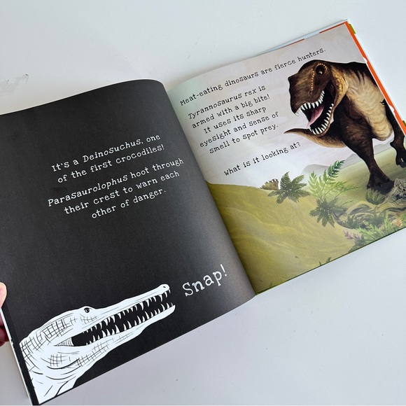 Dinosaurs A-Shine-A-Light interactive book by Sara Hurst, Lucy Cripps. For kids. - Picture 9 of 9